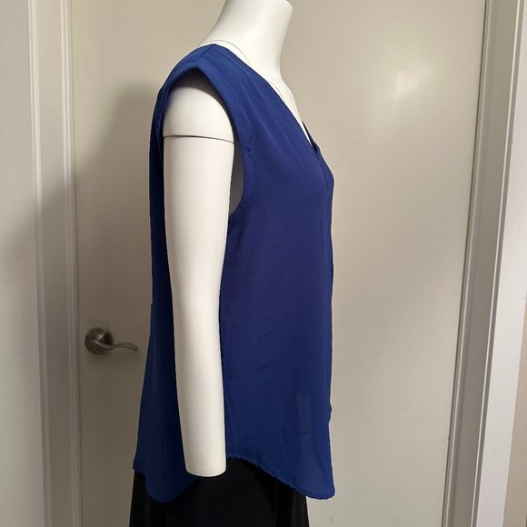 New! Blue BLACK TAPE blouse - Picture 4 of 4